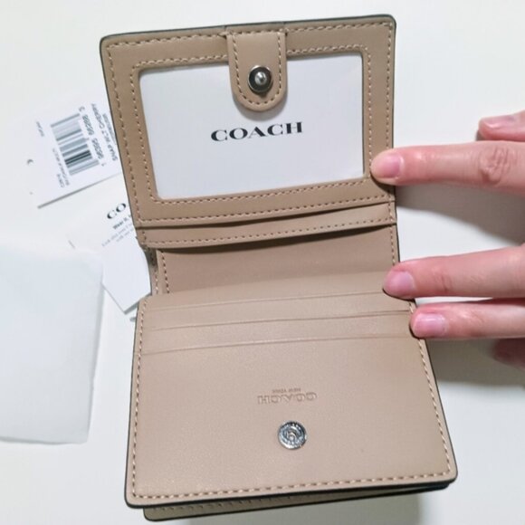 Coach Snap Wallet With Cherry Print CZ519 Chalk Multi - Picture 6 of 11